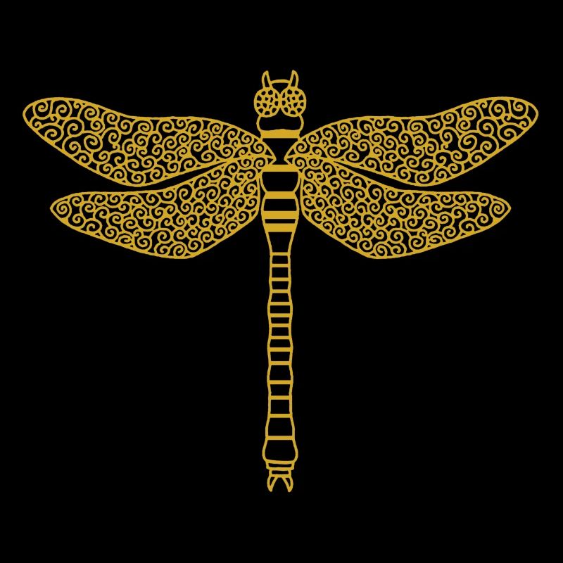 Libellule en or