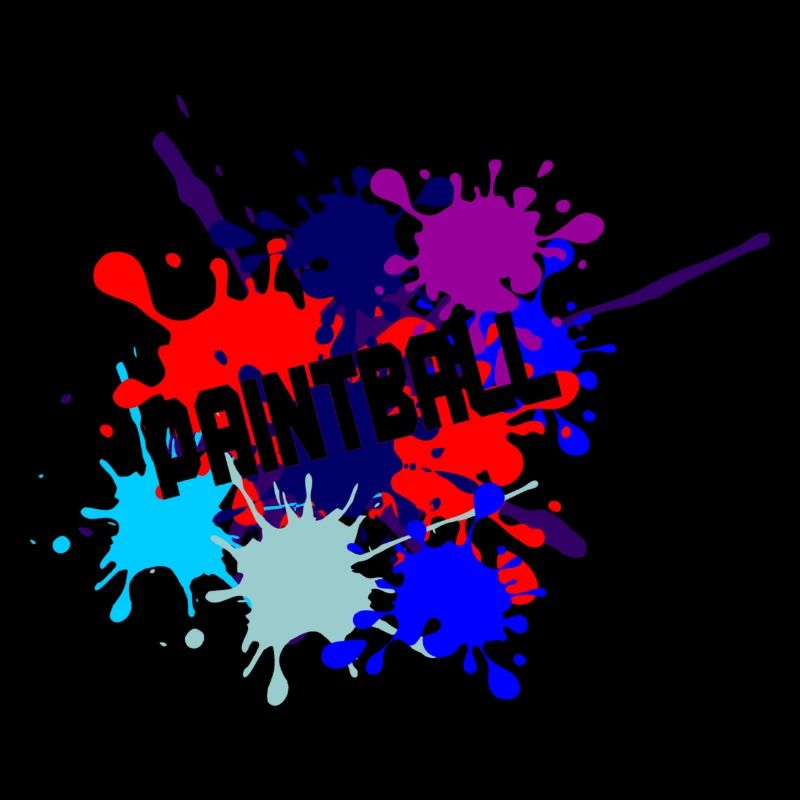 Paintball-Text ausgeschnitten
