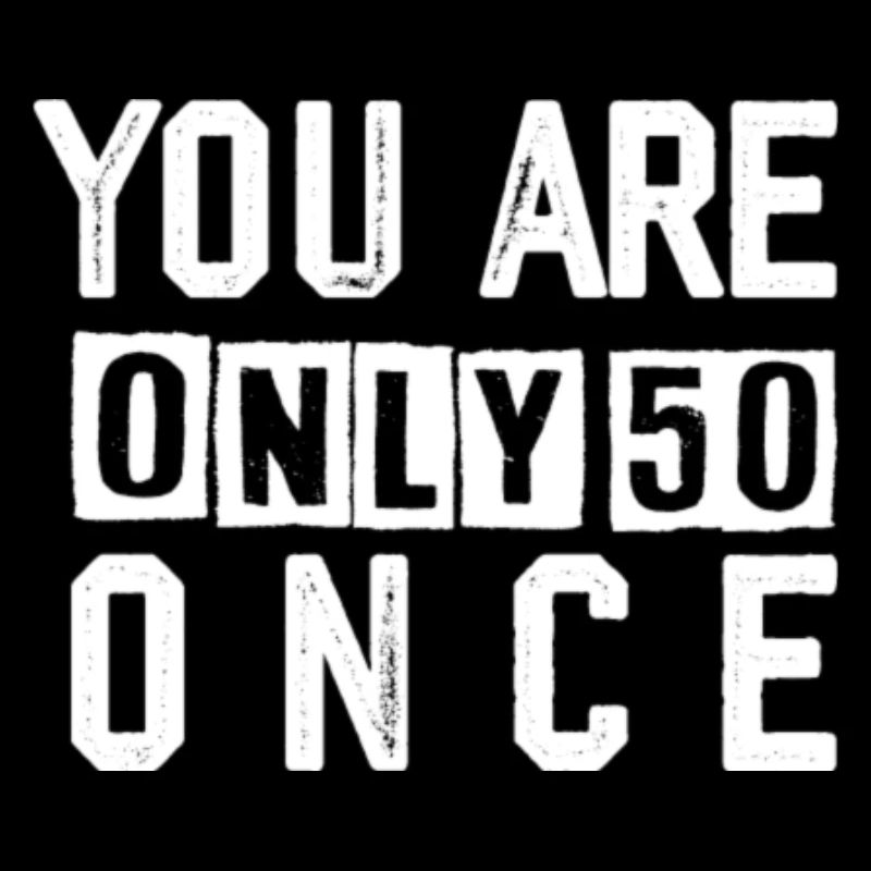 50. Geburtstag: Rohe Typo-Ästhetik