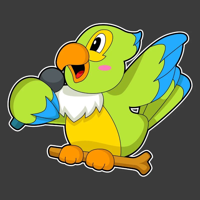Parrot Singer Microphone Chant