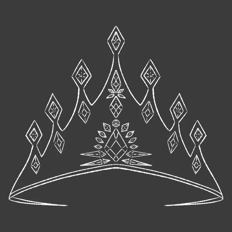 Elegant crown with geometric pattern