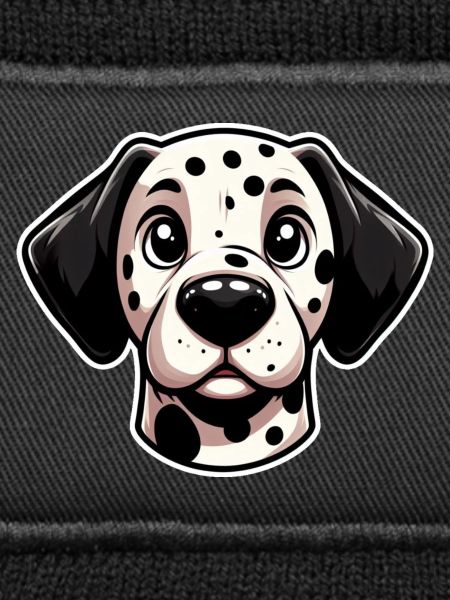 Comic Dalmatian Head Dog