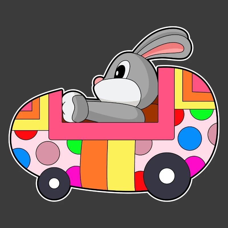 Bunny Easter Car