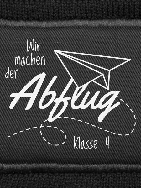 Abschlussshirt Grundschule Abflug