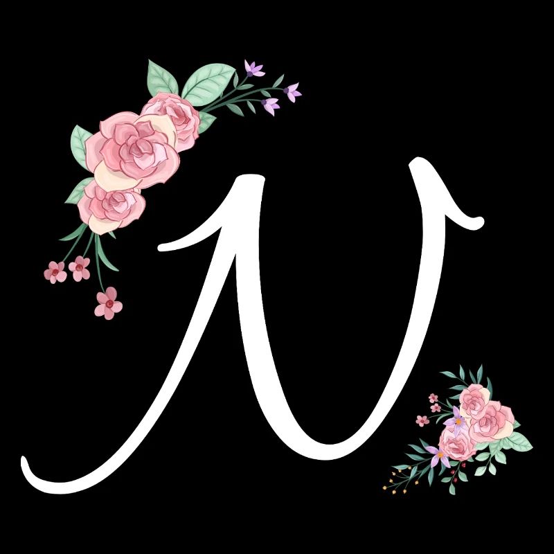 Buchstabe n Blumen