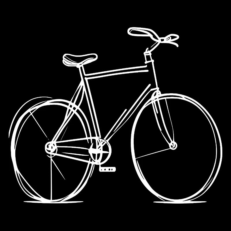 Dessin au trait de vélo