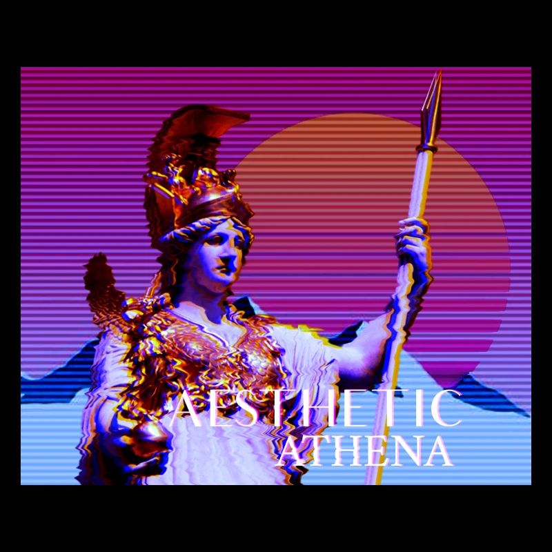 Abstract stylized goddess Athena