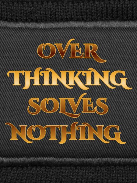 Überlegendes Zitat Gestaltung - Overthinking
