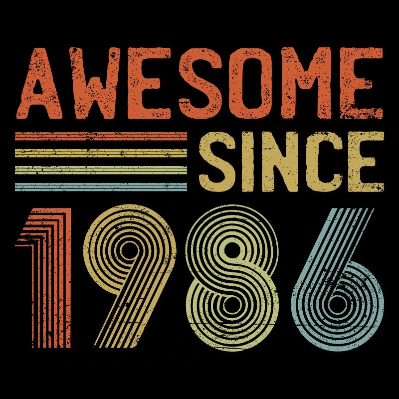 Retro 1986 Jubiläumsdesign