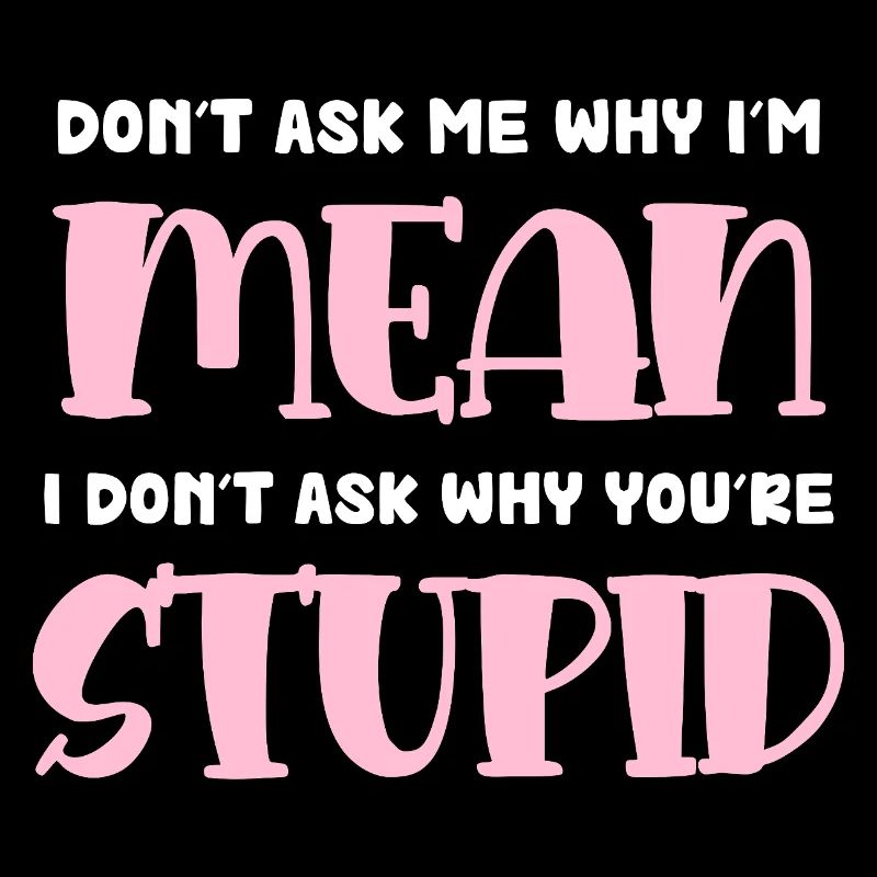 Ich bin gemein – freche Pink Typo