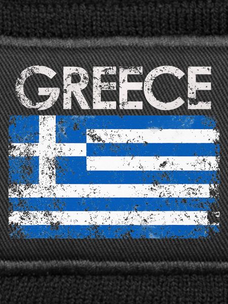 Distressed Greece Flag Graphic