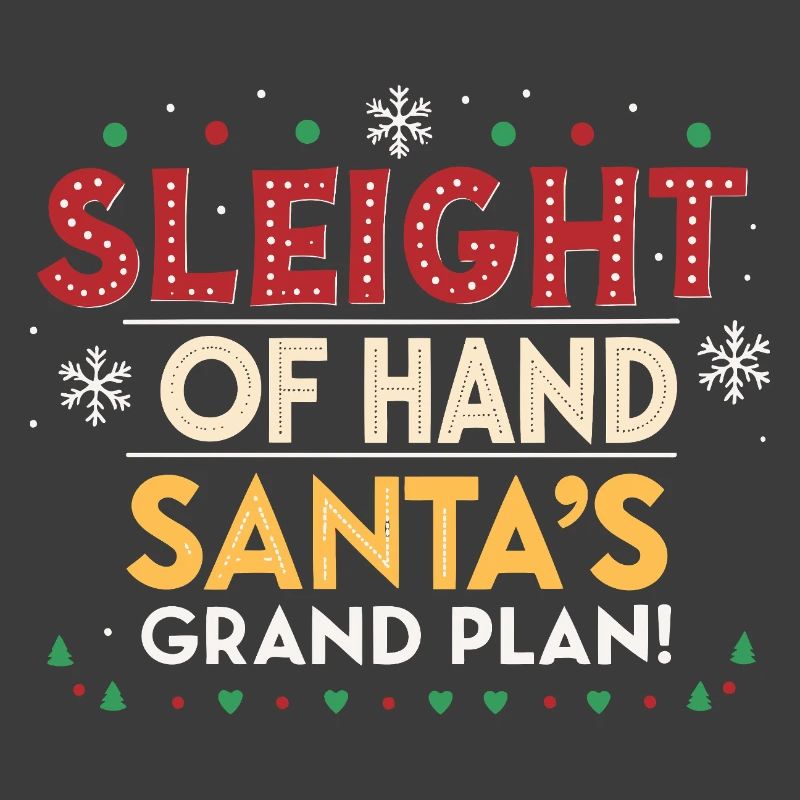 Weihnachtsmann-Handplan groß