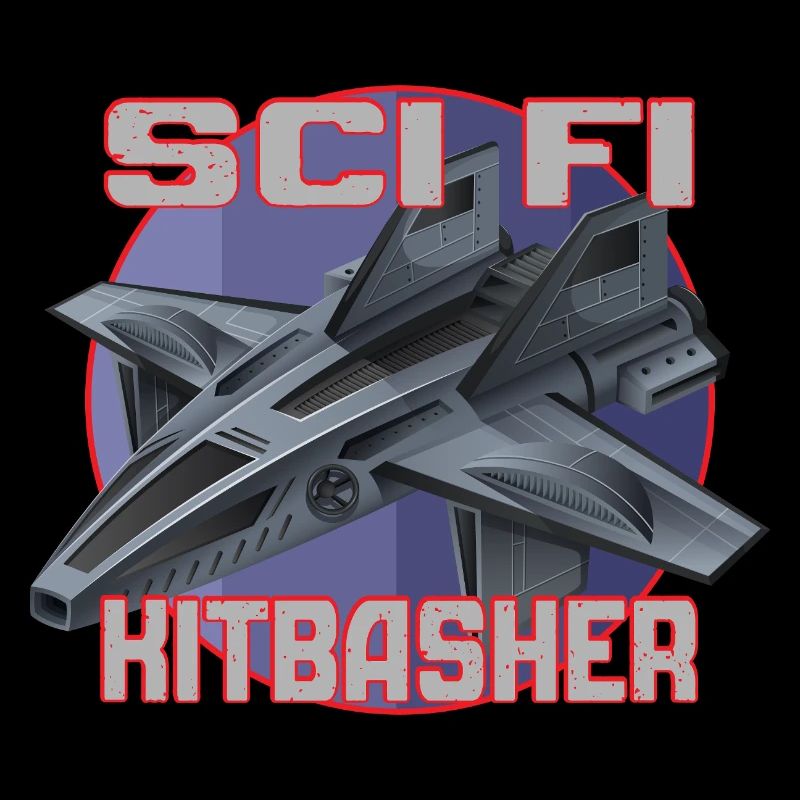 Conception de jet SciFi Kitbasher
