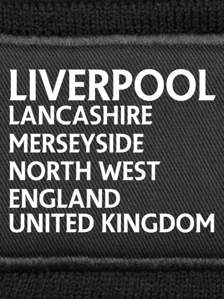 Liverpool – England Textdesign