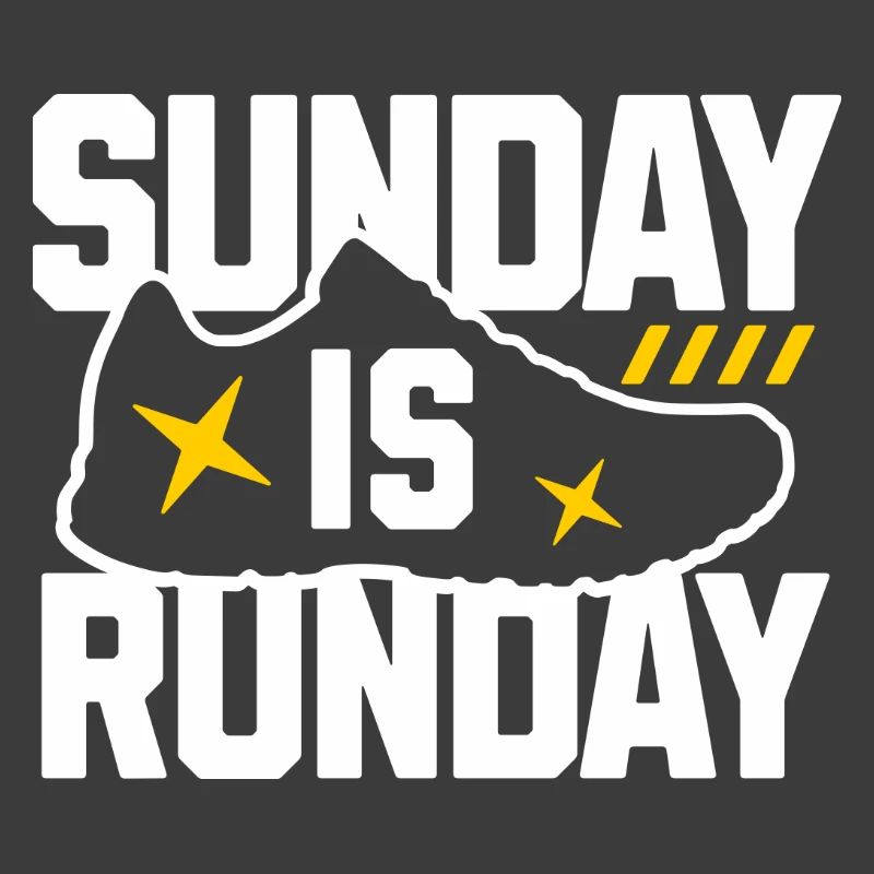 Graphique de baskets Sunday Run Day