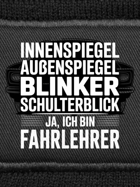 Fahrlehrer Spruch Schulterblick