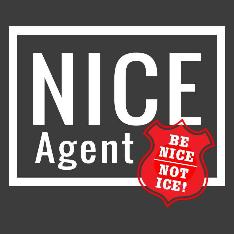 NICE Agent Logo mit Statement Be Nice Badge
