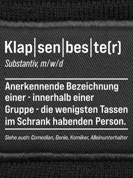 Klapsenbester Definition Fun Sprüche
