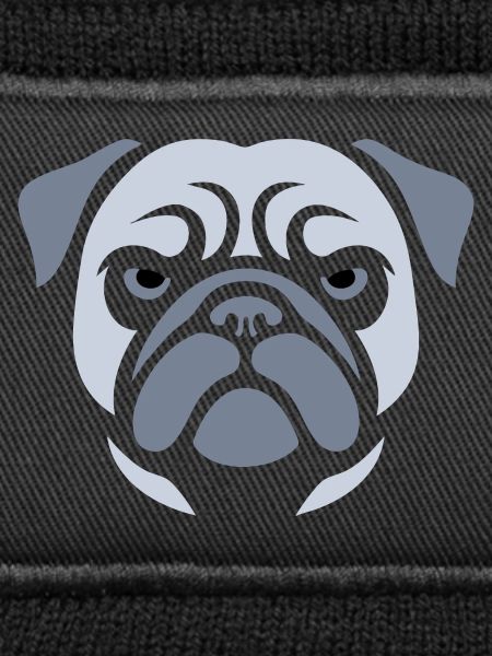 Pug , Dog head
