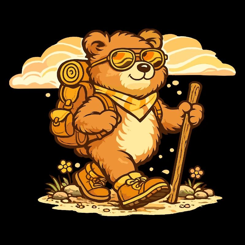 Wanderbär on a discovery tour