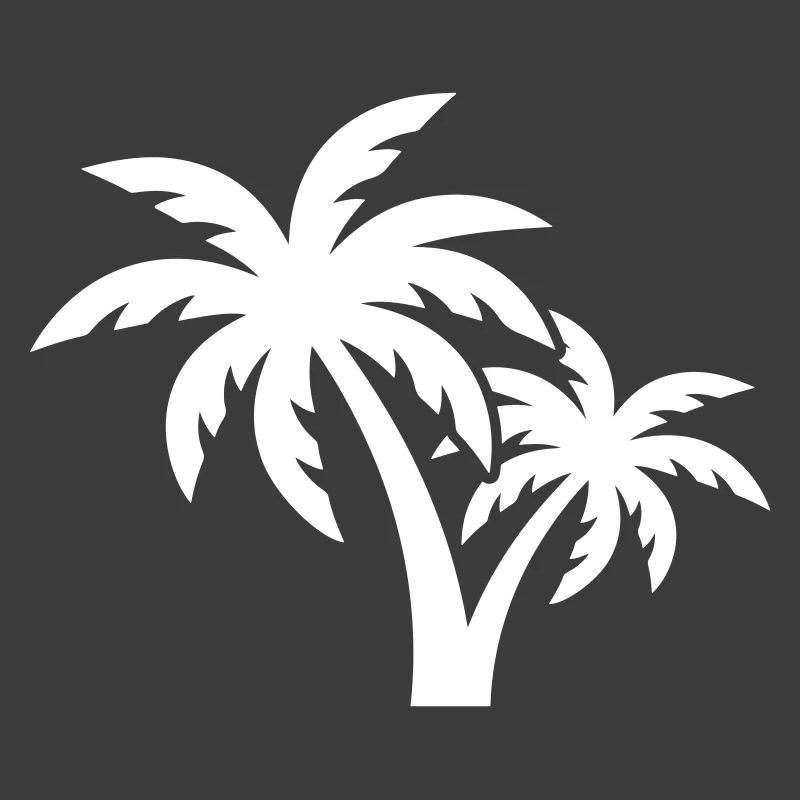 Plage symbole de Palm Tree