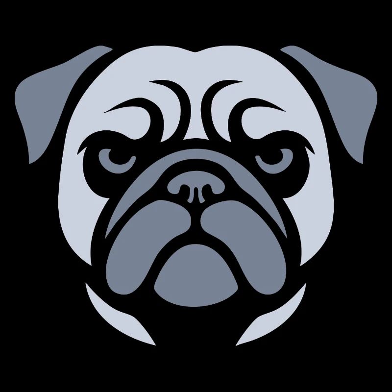 Carlin, tête de chien
