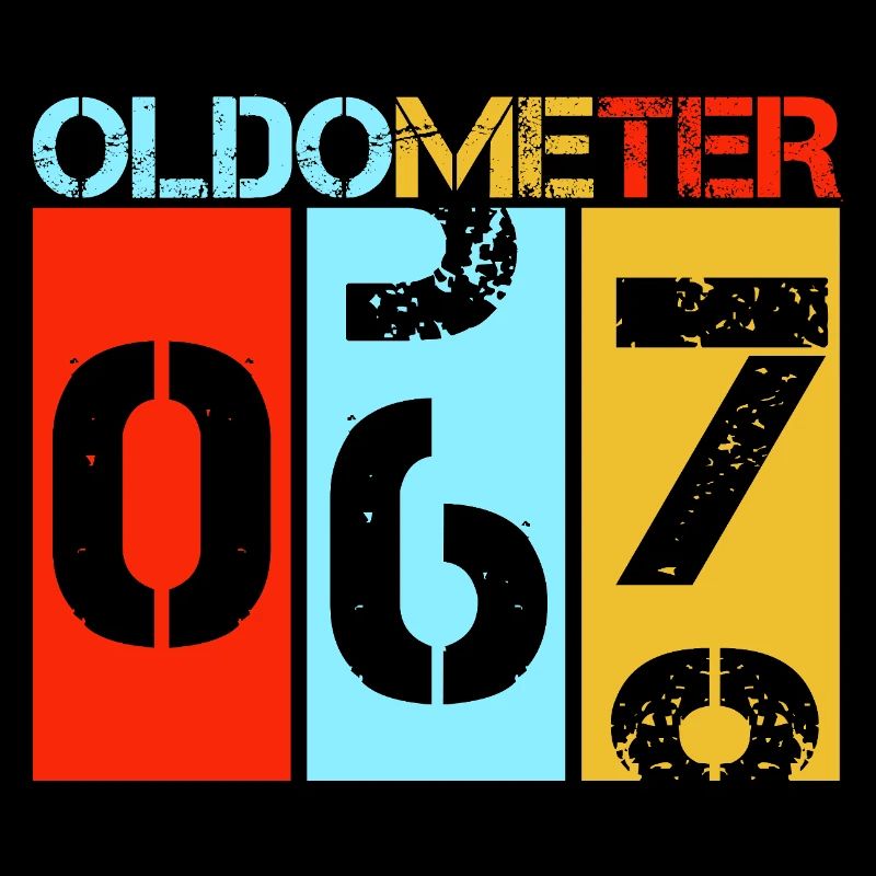 Oldometer 67 Drôle 67e anniversaire Rétro