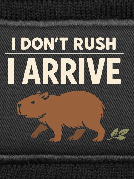 Niedlicher Capybara-stressabbau, Kein Stress,