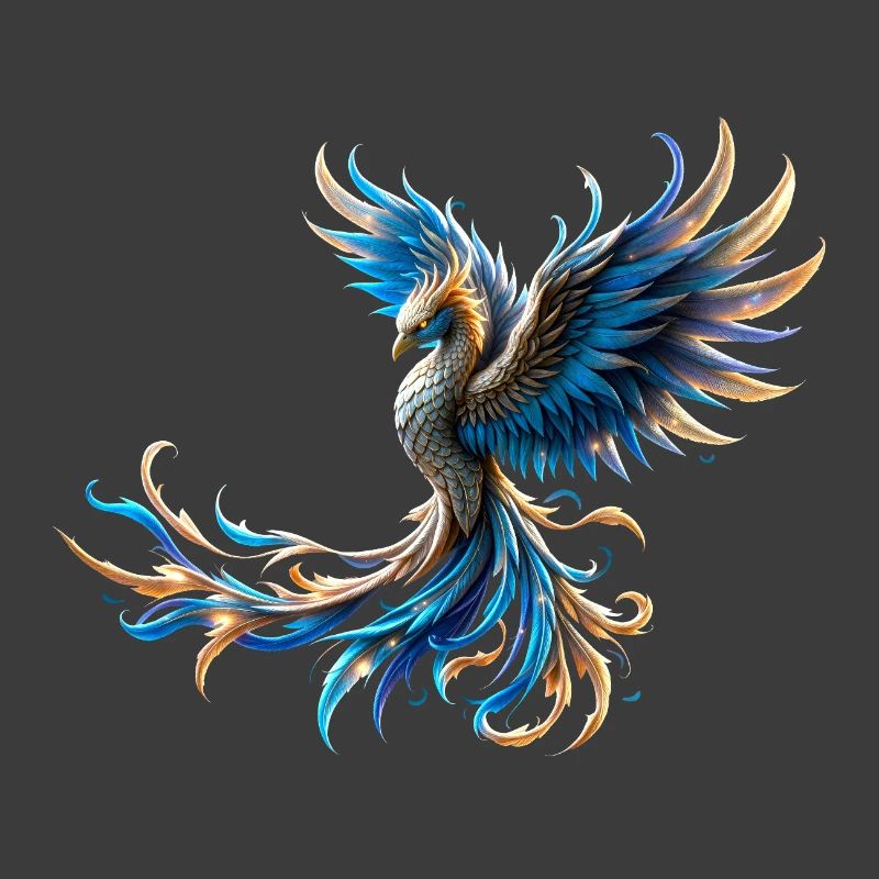 Feuerblauer Phönix
