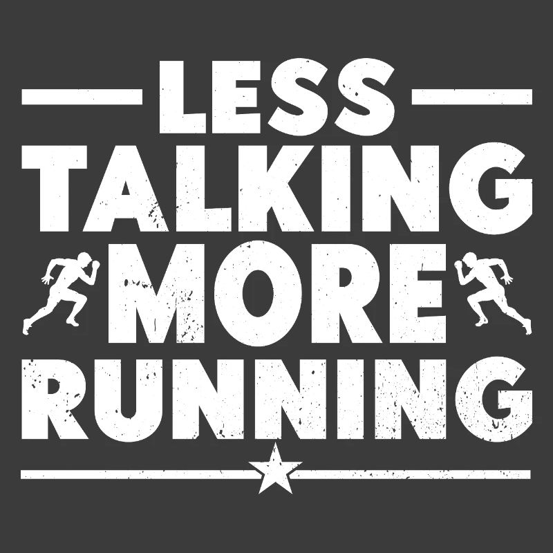 Marathon Runner Less Talking More Running Gift