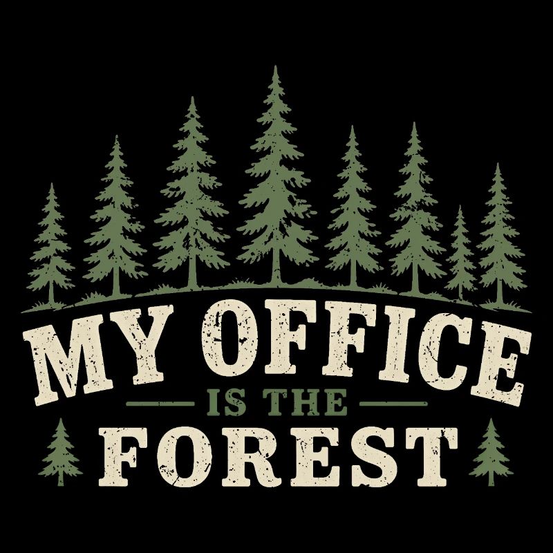 Écologie Écologiste Mon bureau est la forêt