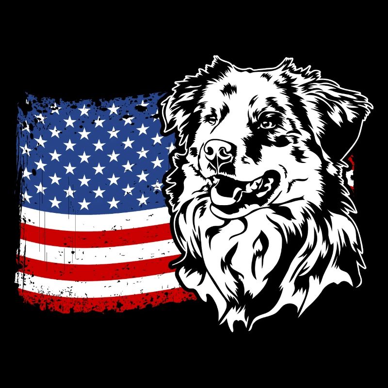 Berger Australien US Amérique Drapeau Chien Wilsigns
