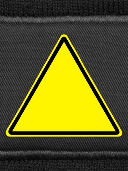 Warnschild Blanko