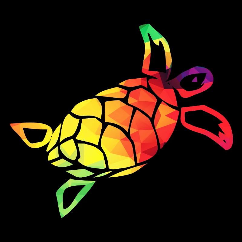 Tortue colorée