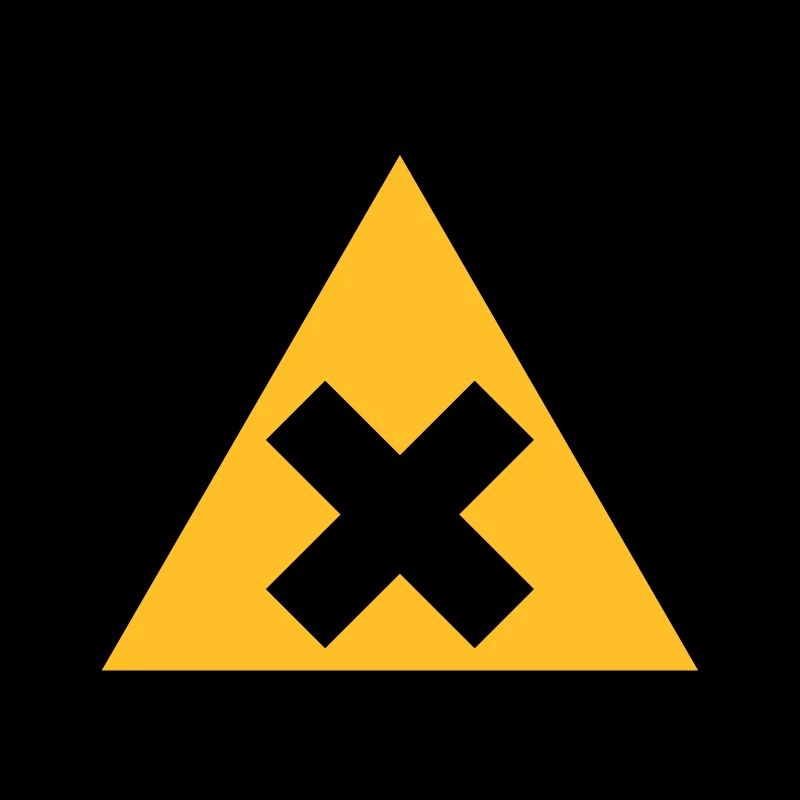 Hazard Symbol - Harmful Substances (2-color)