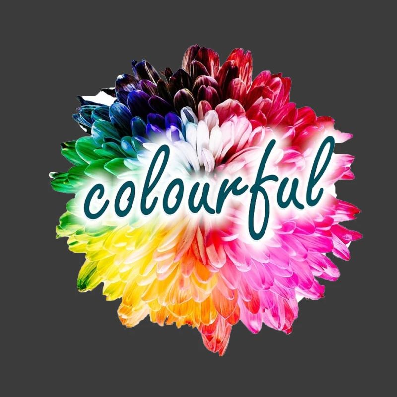 Regenbogenblume Farbexplosion