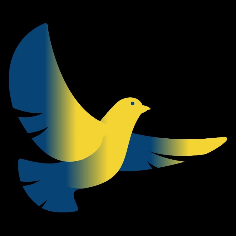Taube Ukraine Flagge