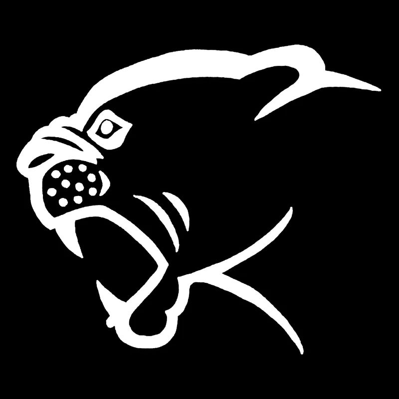 Weißer Pantherkopf