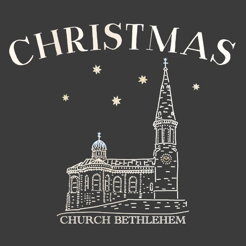 Weihnachtskirche Bethlehem Zeichnung