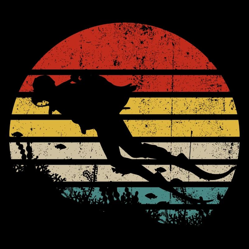Retro Sunset Surf Silhouette
