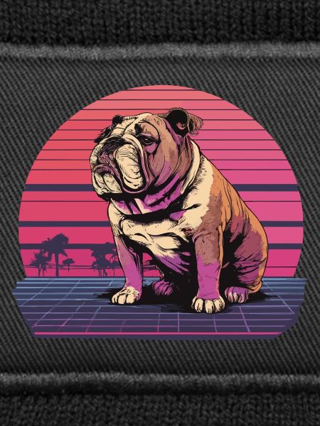 Retro Neon Bulldog