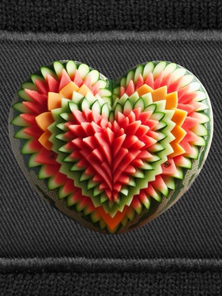 A melon heart