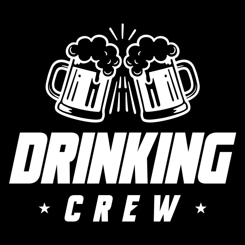 Boire de la bière Crew