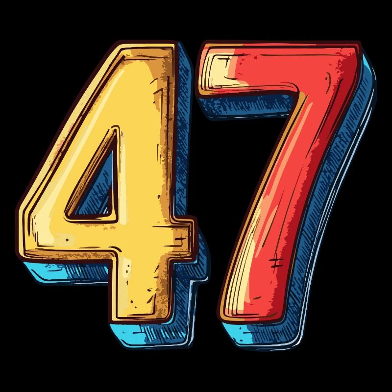 47 Zahl Comic