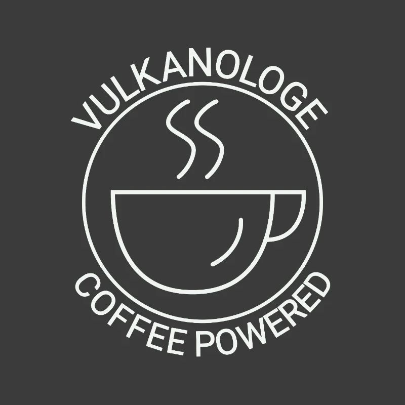 Vulkanologe Coffee Powered Vulkanologie