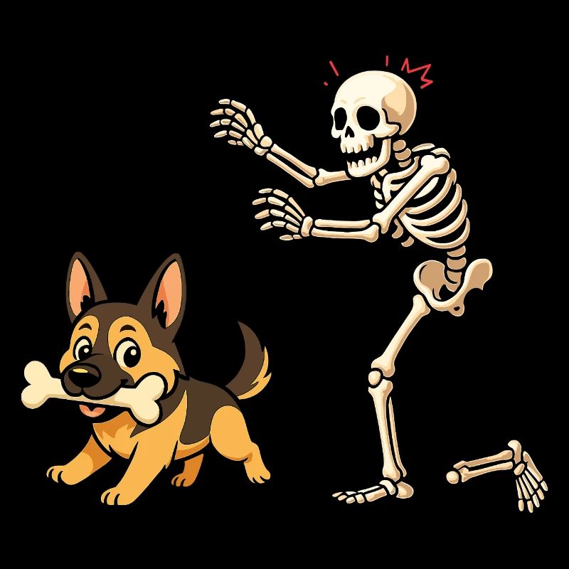 German Shepherd Dog Skeleton