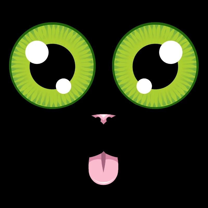 Le chat tire la langue