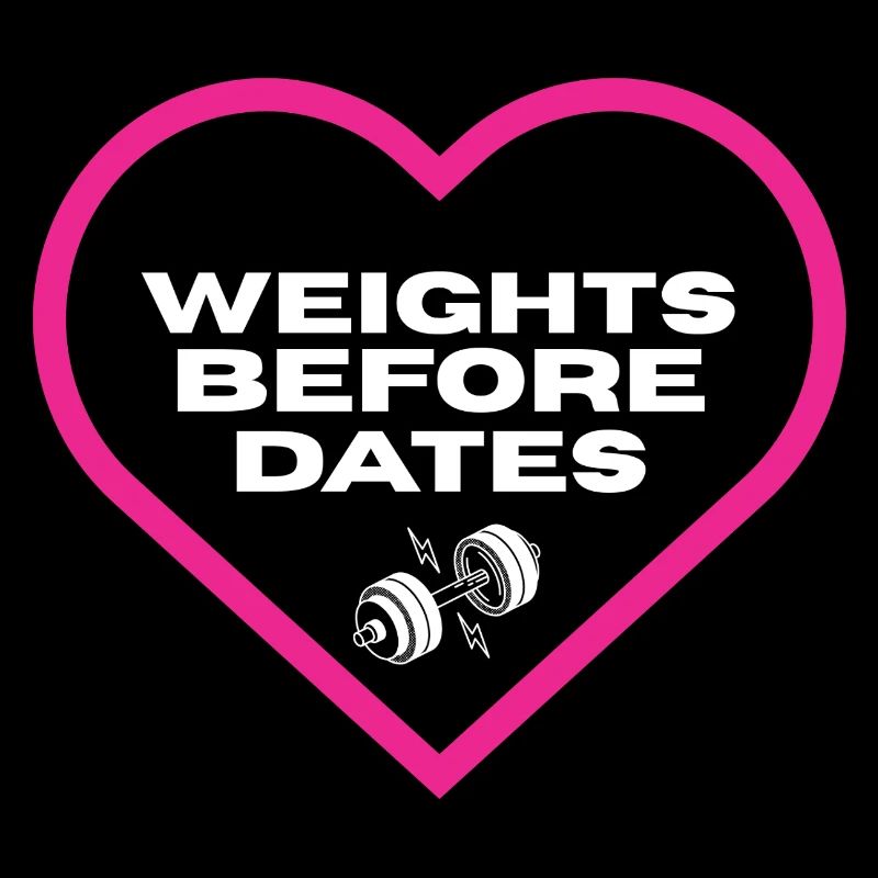 Weights Before Dates Motivation T-Shirt