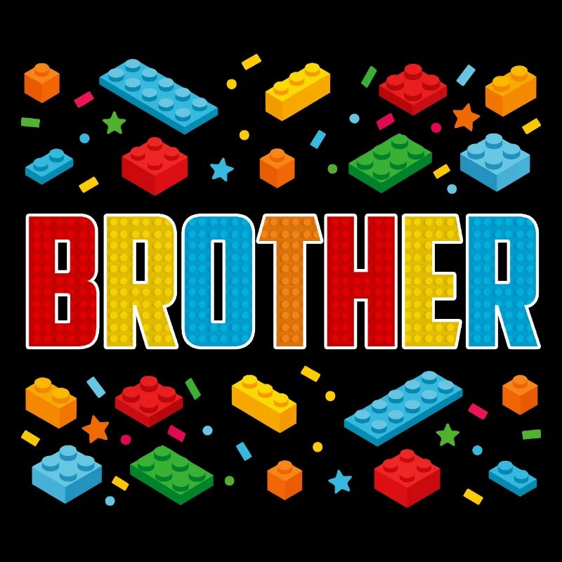 Frère brique constructeur Créatif Famille Bloc Amoureux