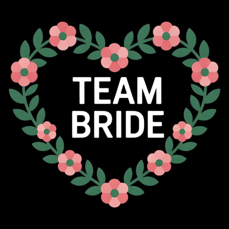 Team Bride Herzblumen